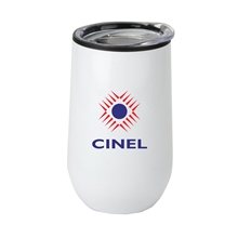 14 oz Economy Stainless Steel Stemless Wine Glass with Plastic Lining