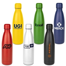 Powder Coated Hydro - Soul Water Bottle With Copper Lining - 17 oz