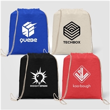 Java - 5 oz Cotton Drawstring Backpack