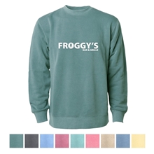 Independent Trading Company Unisex Midweight Pigment Dyed Crew Neck