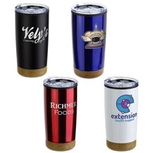 York 20 oz Stainless Steel / Polypropylene Tumbler with Cork Base