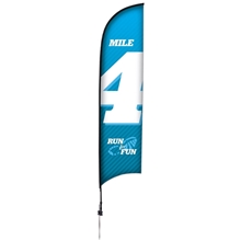 13 Premium Razor Sail Sign Kit (Single - Sided with Ground Spike)