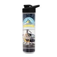 The Chiller Full Color Paper Insert Wrap - 16 oz Insulated Bottle with Drink Thru Lid