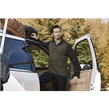 Mens VORLAGE Sweater Knit Half Zip Pullover Jacket