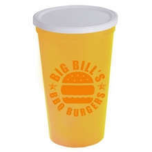 22 oz Stadium Cup with No - Hole Cover