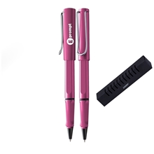 Lamy Safari Pink Plastic Cap - off Rollerball Pen w / Ergonomic Grip