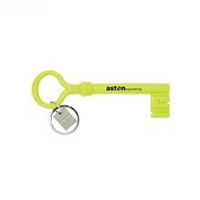 Areaware Green Silicone Oversized Split - Ring Reality Keychain Italian Church - Key