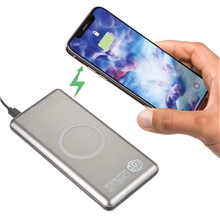 Light Up Qi 10, 000 mAh Wireless Charging Power Bank
