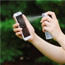 Spray Swipe Antimicrobial Microfiber Screen Cleaner