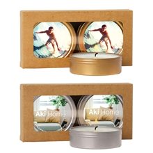 Scented Candle 2- Pack in Kraft Window Box
