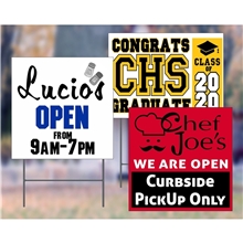 12 X 18 Full Color Corrugated Plastic Signs