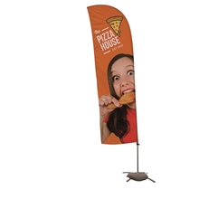 10.5 Value Blade Sail Sign Kit (Single - Sided with Cross Base)