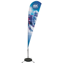 11.5 Streamline Teardrop Sail Sign Kit (Single - Sided with Scissor Base)