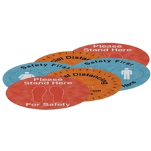12 Indoor Surface Grip Circles (set of six)