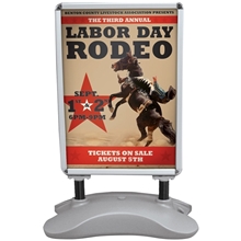 Outdoor Flex Sign with Ballast Base Kit