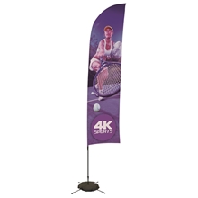 13 Streamline Blade Sail Sign Kit (Single - Sided with Scissor Base)