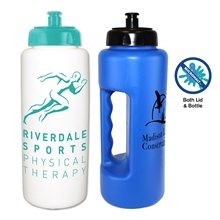 MicroHalt(TM) 32 oz Grip Bottle with Push n Pull Cap