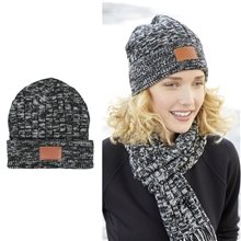 Leeman Heathered Knit Cuffed Rib Beanie