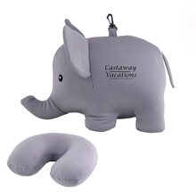 Kikkerland Zip Flip Travel Pillow - Elephant