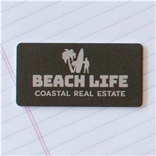 Silver City Metal Name Badge 1.5 x 3