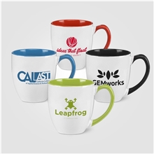 16 oz Two - Tone Ceramic Bistro Mug