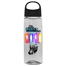 The Flair - 26 oz Transparent Tritan(TM) Bottle with Oval Crest lid and Digital Imprint