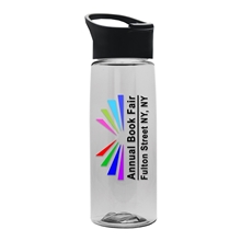 The Flair - 26 oz Transparent Tritan(TM) Bottle with Pop - up lid and Digital Imprint