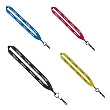 3/4 Polyester Lanyard with Metal Crimp Swivel Snap Hook