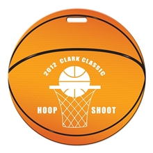 Basketball Shaped Luggage Tag