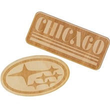 Custom Wood Sticker Between 0-1 sq inch