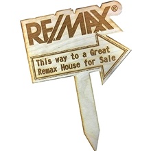 Custom Wood Garden Stakes 3 W x 10 H x 1/4 D