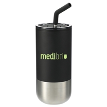 Lagom Insulated 16oz Stainless Steel Tumbler with Straw