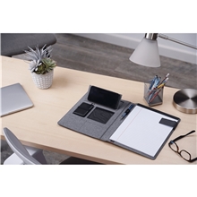 Reclaim RPET 5000 mAh Wireless Charging Writing Pad with FSC(R) Mix Paper