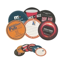 3.5 Circle Light Weight (12 pt) Pulpboard Coaster w / 4 Color Process Printing