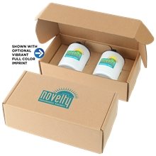 10oz. Stainless Steel Low Ball Glasses Gift Box Set