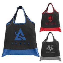 Zurich - Foldaway Shopping Tote Bag - 210D Polyester, 420D RipStop Trim
