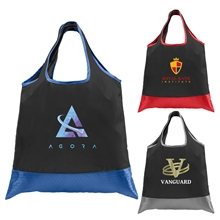 Zurich - Foldaway Shopping Tote Bag - 210D Polyester, 420D RipStop Trim - ColorJet