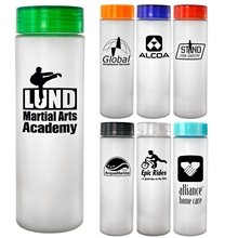 Clear View 22 oz Frosted Glass Bottle