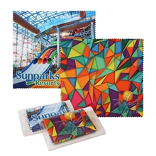 Sublimated Microfiber Cloth w / Case