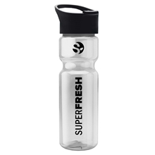 Champion - 28 oz Transparent Bottle with Pop - up lid
