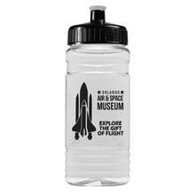 Garyline(R) 20 oz Clear Sports Bottle With Push Pull Lid