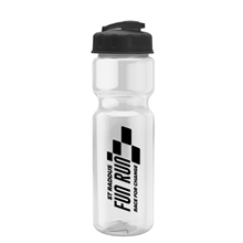 Champion - 28 oz Transparent Bottle with USA Flip lid