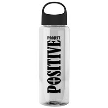 The Guzzler - 32 oz Transparent Bottle with Oval Crest Lid