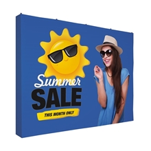 10 Straight Splash Floor Display Wrap Kit (Block - Out Fabric)