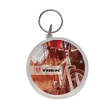 Clear Round Maze Puzzle Keychain