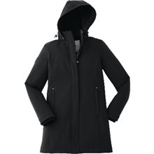 Womens ELKPOINT Roots73 Long Softshell Jacket with Detachable Hood