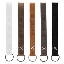 Hayward Leather Wrist Keychain with Metal Split - Ring