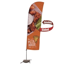 10.5 Value Blade Sail Sign Kit (Double - Sided with Cross Base)