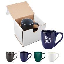 Prime Line 15oz Bistro Style Ceramic Mug Gift Set