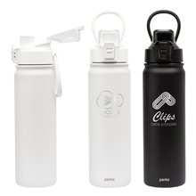 Perka(R) Rex 24 oz Double Wall, Stainless Steel Water Bottle